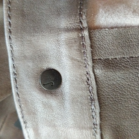 NWT J.Brand Lamb Leather Pants Dark Platinum - Picture 13 of 16